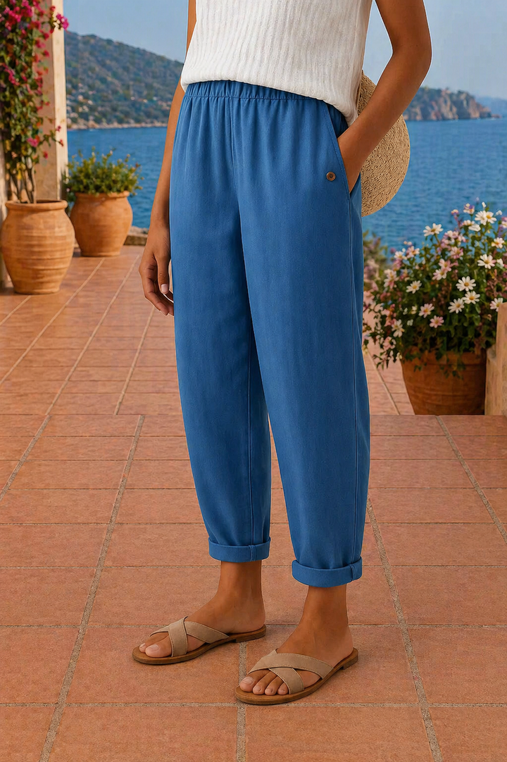 Sienna | Pantaloni Larghi in Lino Relaxed