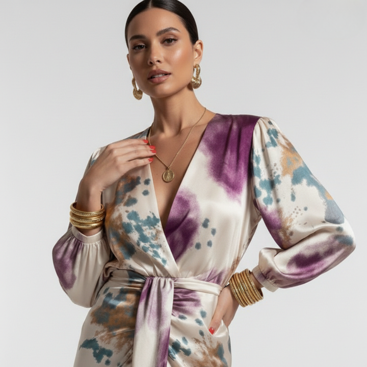 Selene - Completo con stampa floreale