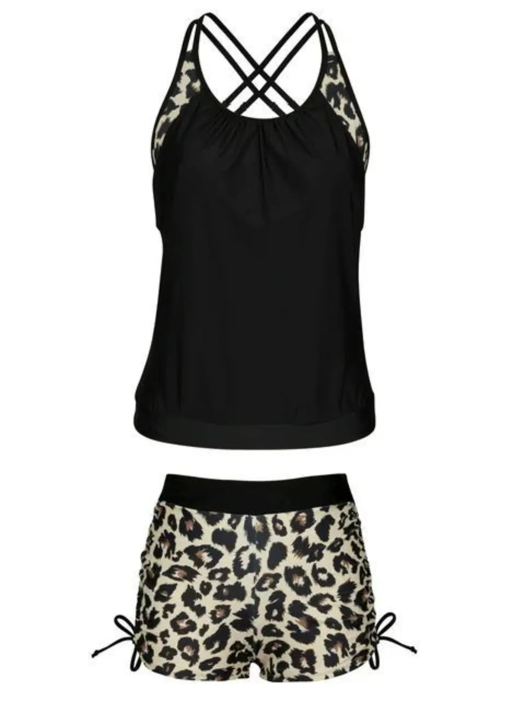 Set Tankini Incrociato di Supporto