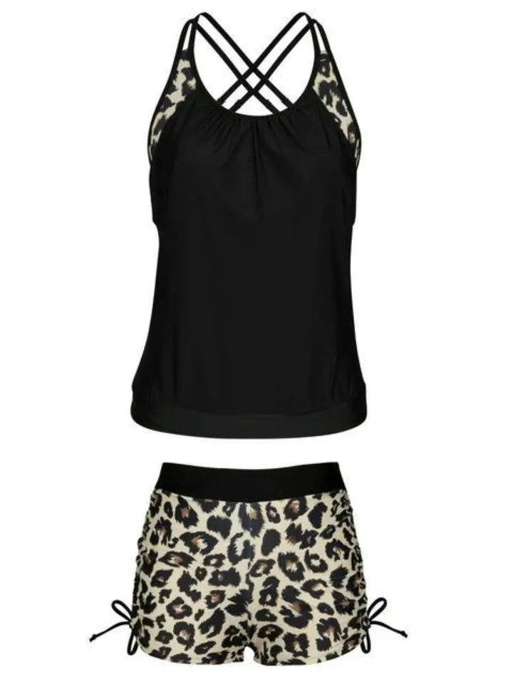 Set Tankini Incrociato di Supporto