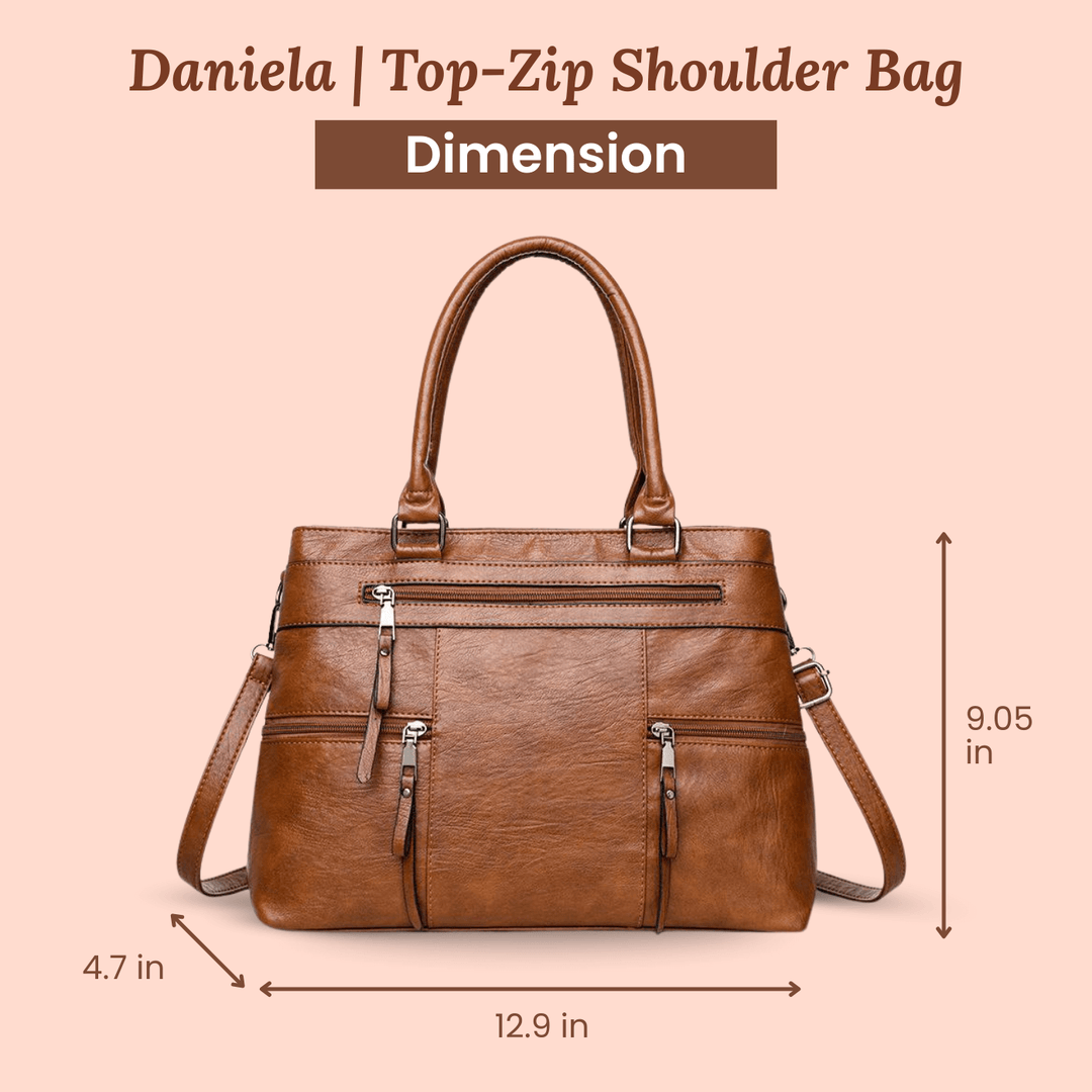 Borsa a Spalla Multi-Zip di Rachele