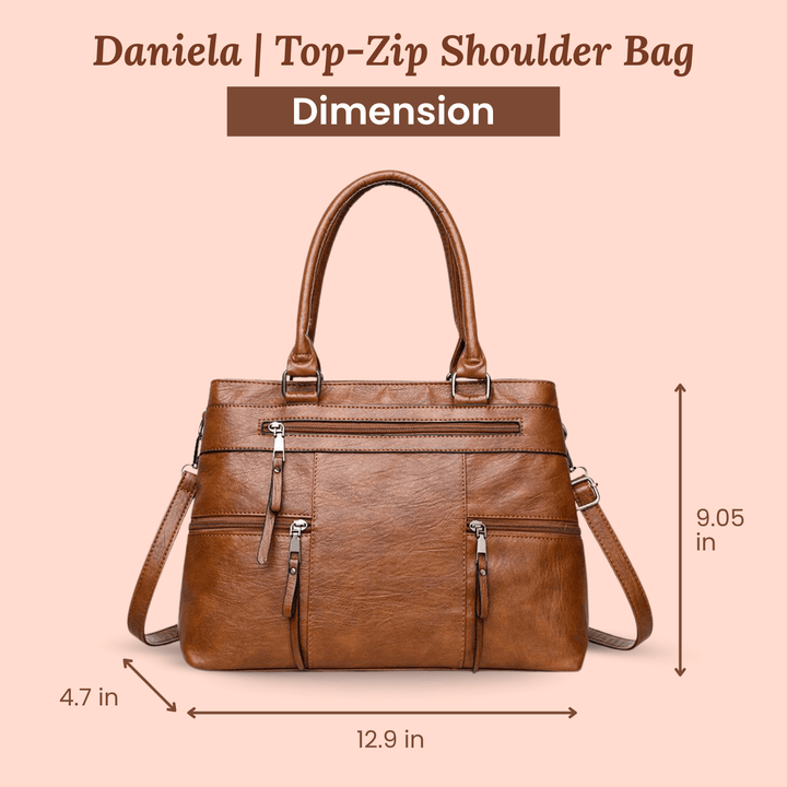 Borsa a Spalla Multi-Zip di Rachele
