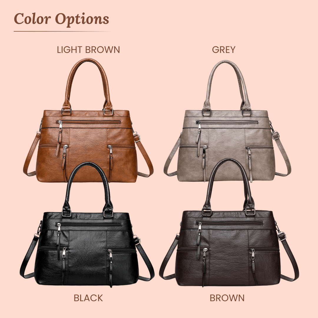 Borsa a Spalla Multi-Zip di Rachele