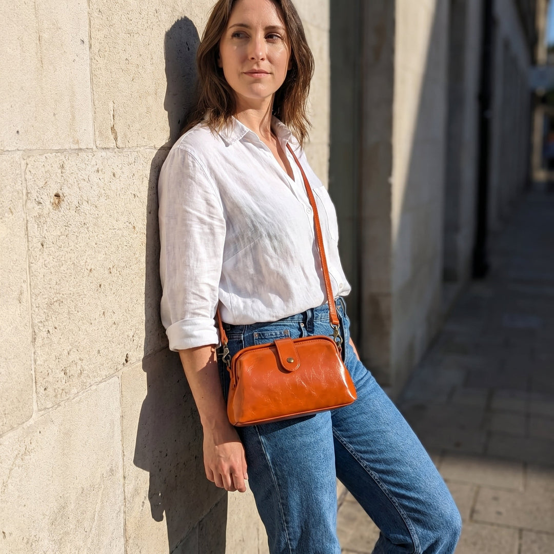 Borsa Arion Vintage - Arancione Terracotta