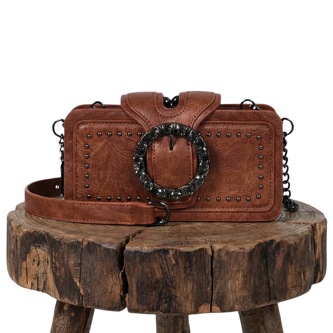 Borsa Clutch con Borchie di Margherita