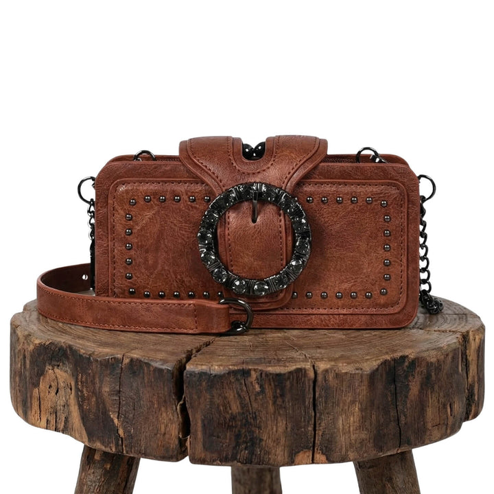 Borsa Clutch con Borchie di Margherita