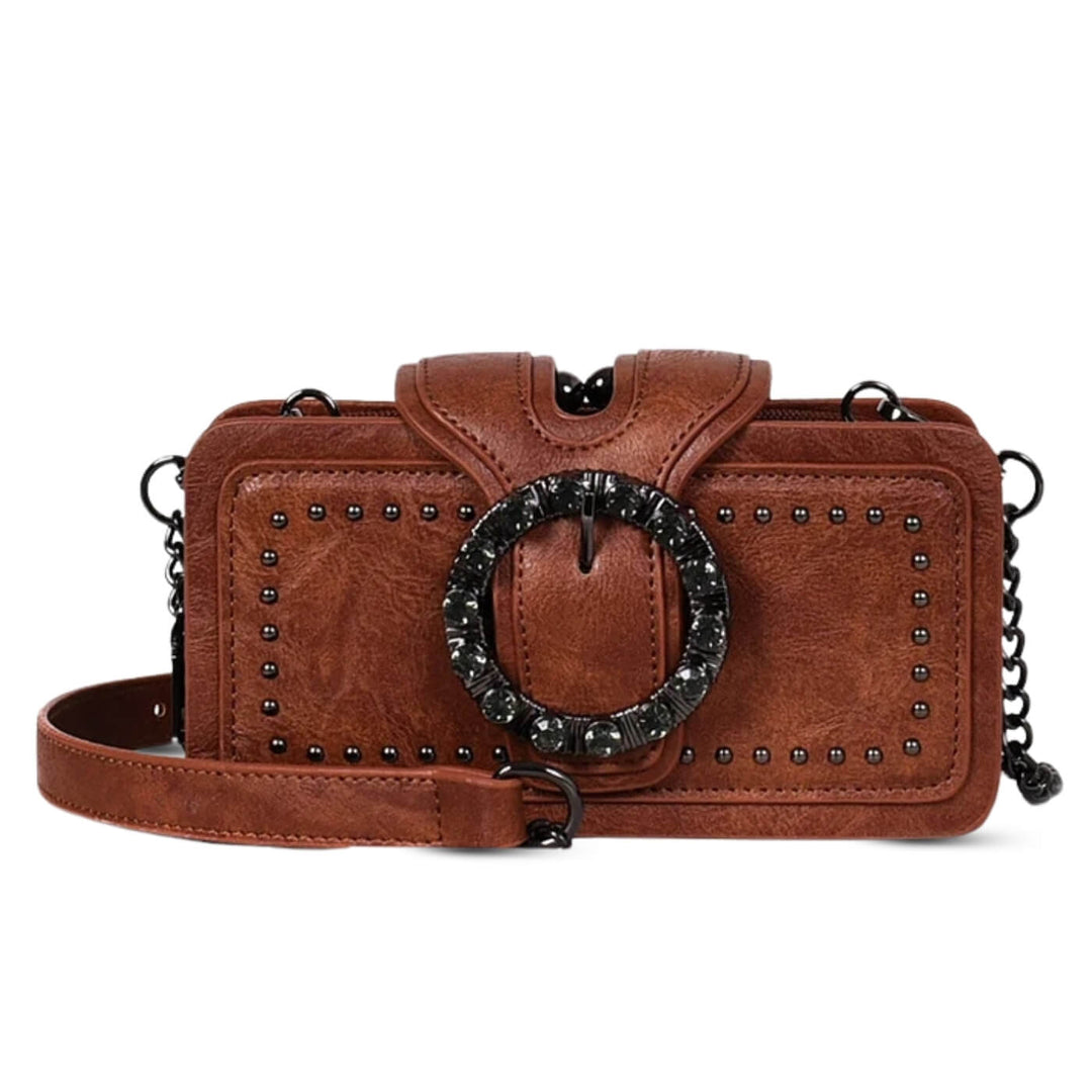 Borsa Clutch con Borchie di Margherita