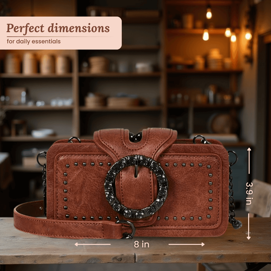Borsa Clutch con Borchie di Margherita