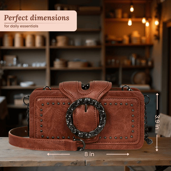 Borsa Clutch con Borchie di Margherita