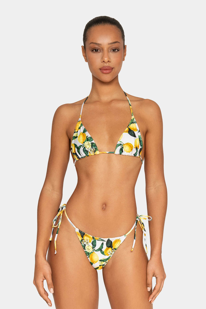 Amalfi – Bikini in stile italiano con stampa di limoni