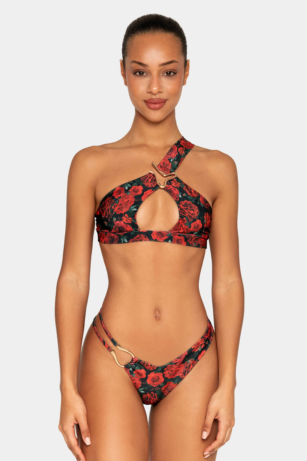 SEVILLA - Bikini con Culotte Tanga Floreale
