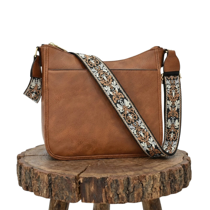 Borsa a Spalla Giornaliera di Elena | Patterned