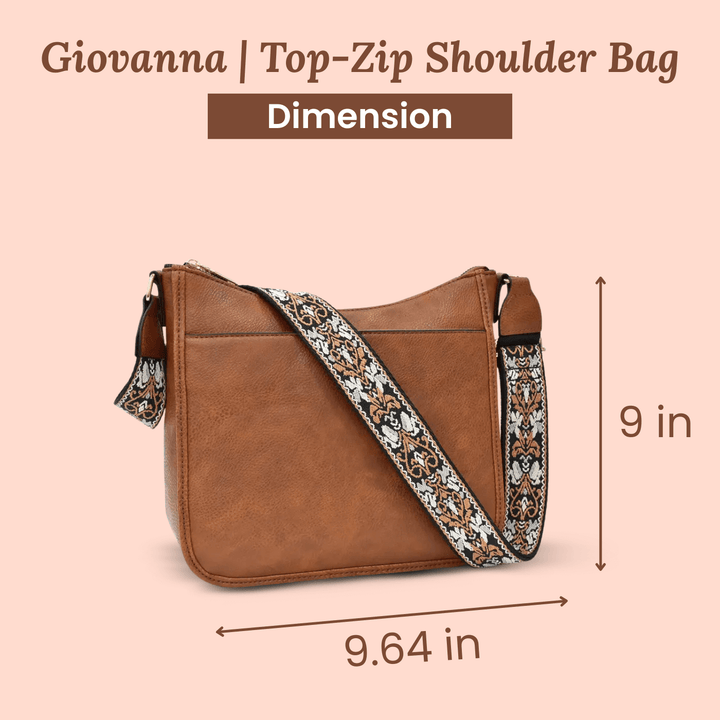 Borsa a Spalla Giornaliera di Elena | Patterned
