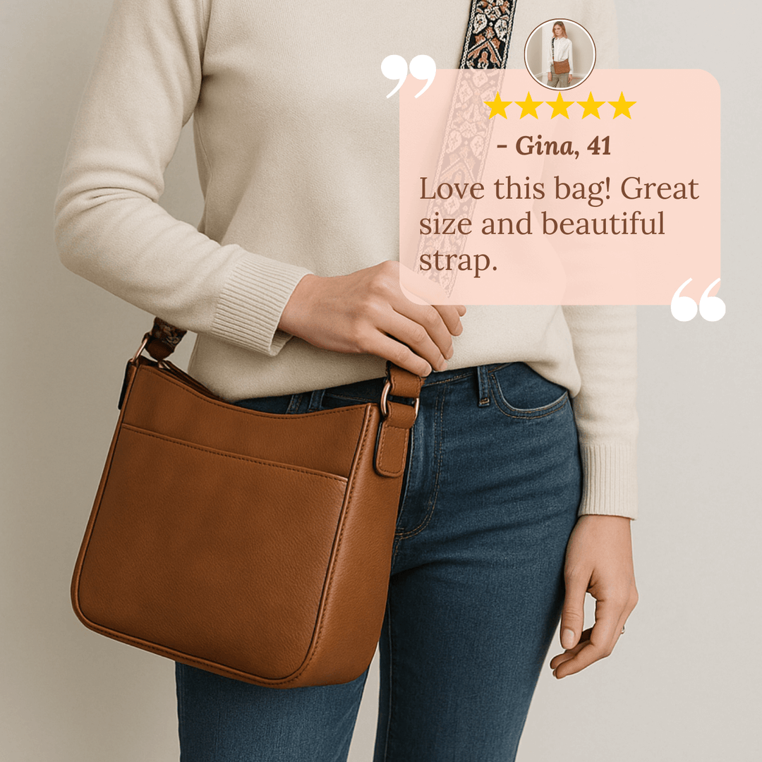 Borsa a Spalla Giornaliera di Elena | Patterned