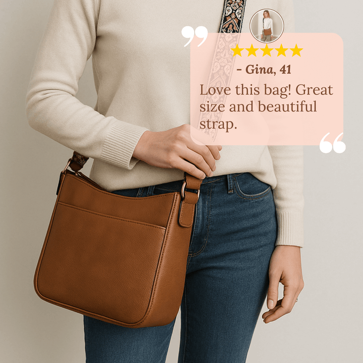 Borsa a Spalla Giornaliera di Elena | Patterned