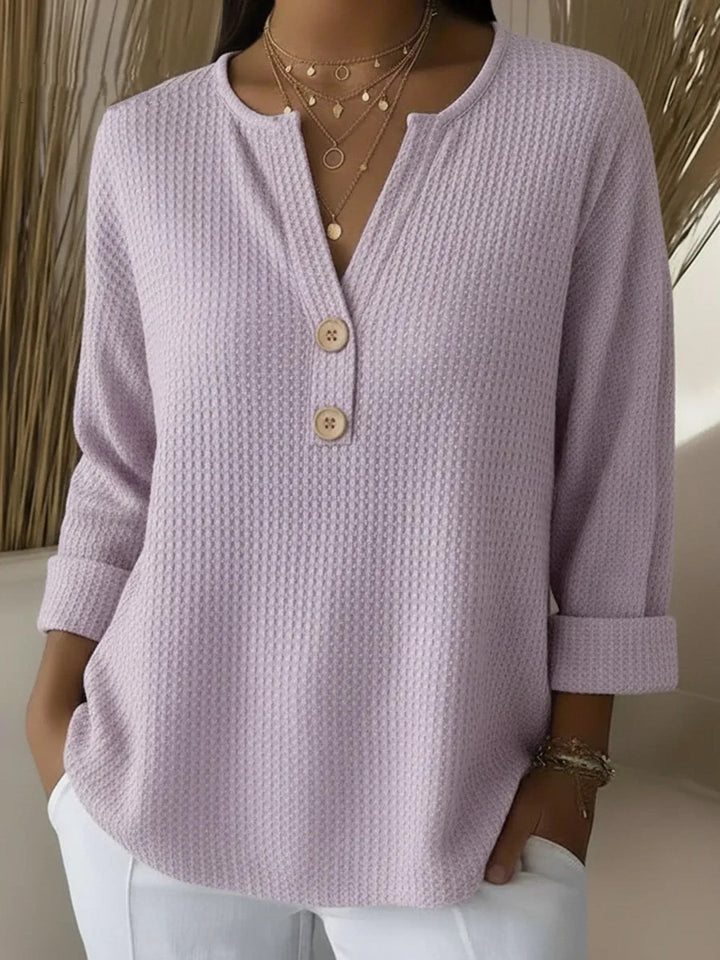 Lucinda™ | Top con Bottoni Henley