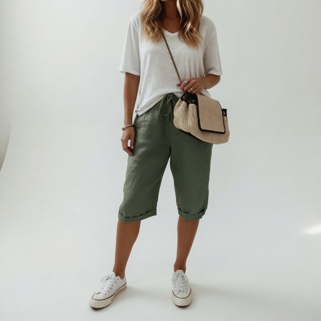 Fernande™ — Bermuda 100% cotone stile casual estivo