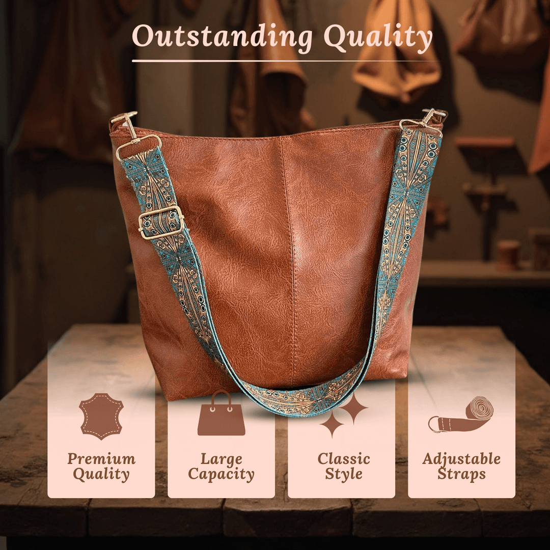 Borsa a Spalla Testurizzata di Alba