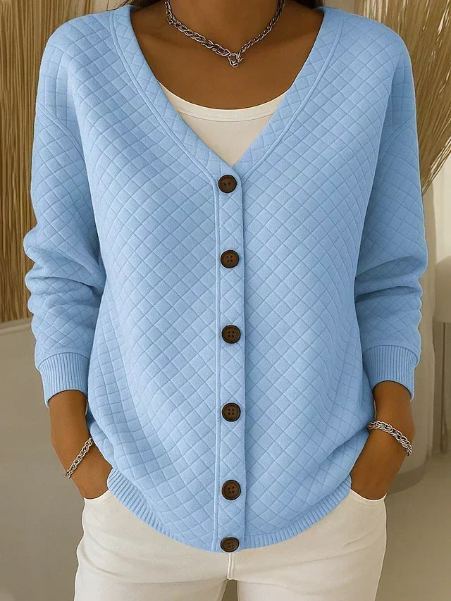 Laverne™ | Cardigan con Bottoni e Trapuntato