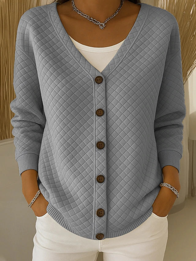 Laverne™ | Cardigan con Bottoni e Trapuntato