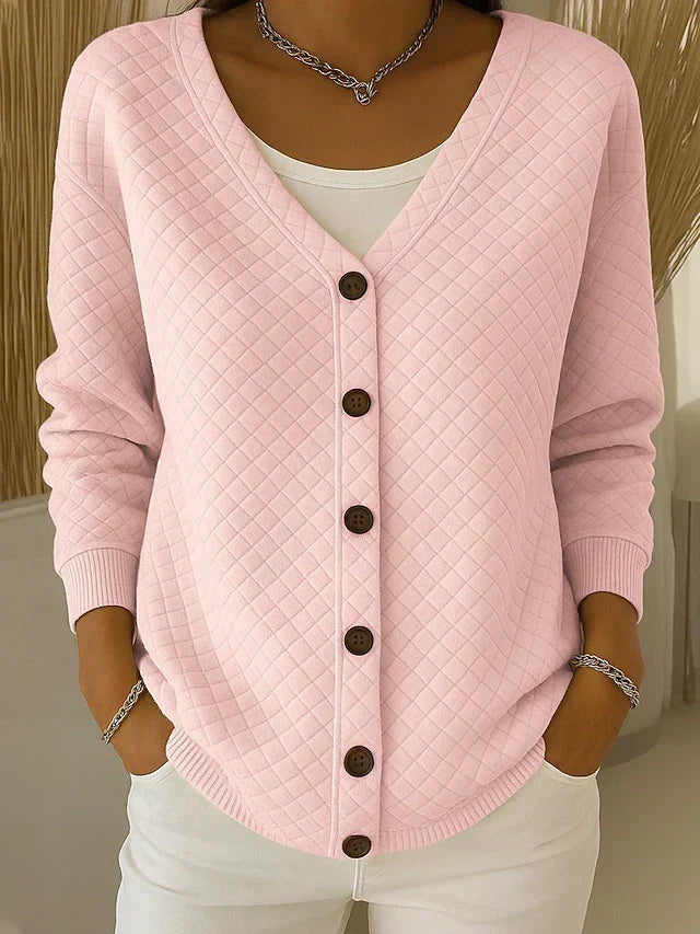 Laverne™ | Cardigan con Bottoni e Trapuntato