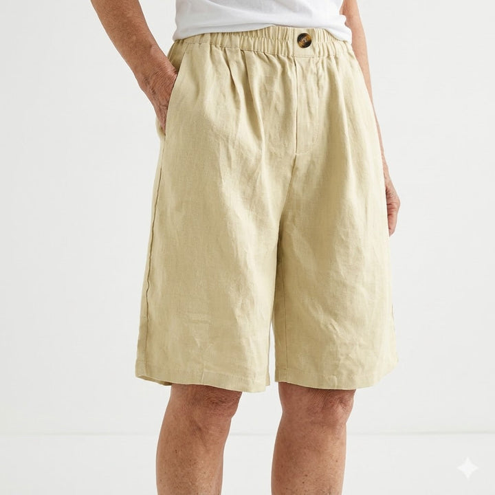 Wandeline™ — Pantaloni corti larghi con vita elastica, comfort estivo naturale
