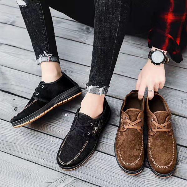 Benito – Scarpa Uomo in Camoscio con Cuciture