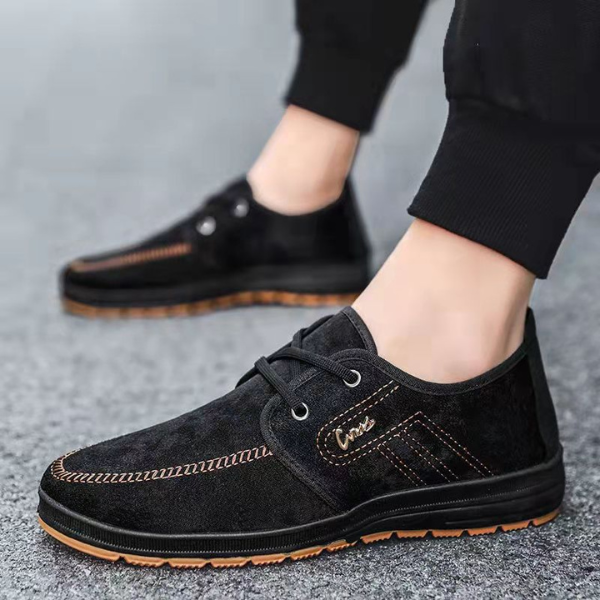 Benito – Scarpa Uomo in Camoscio con Cuciture