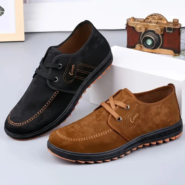 Benito – Scarpa Uomo in Camoscio con Cuciture