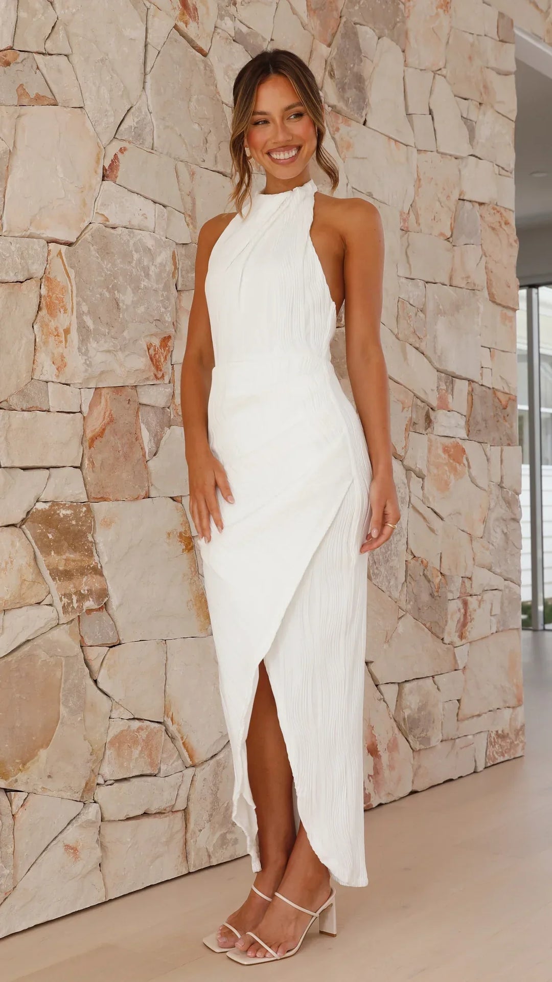 Celia | Vestito Lungo Plissettato