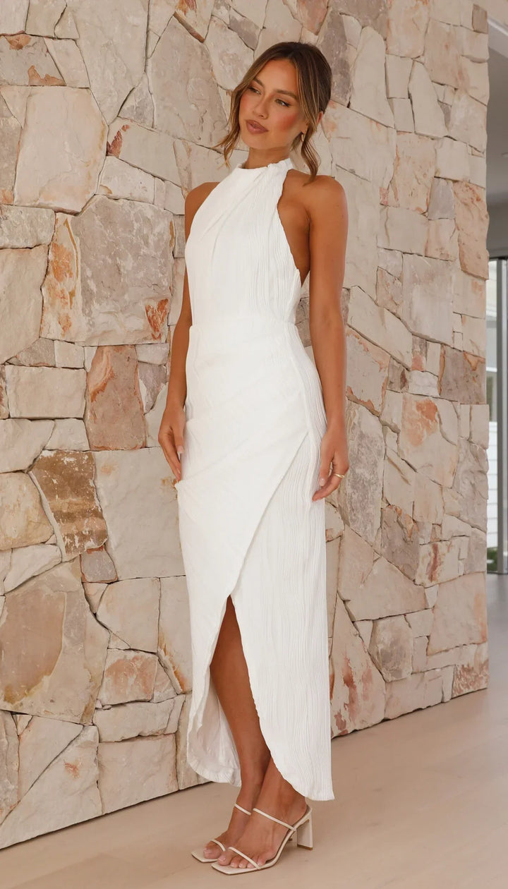 Celia | Vestito Lungo Plissettato