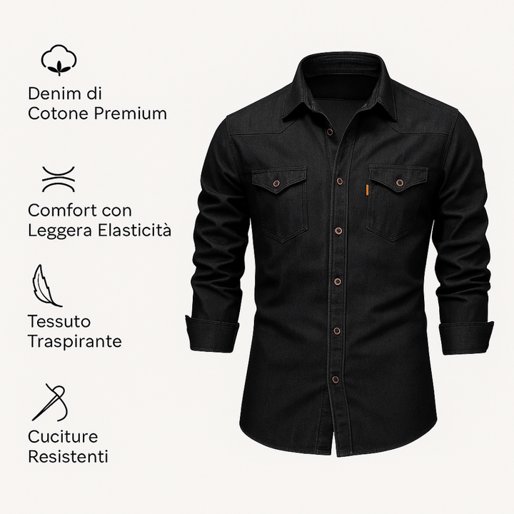 Lorenzo | Camicia in Denim di Cotone