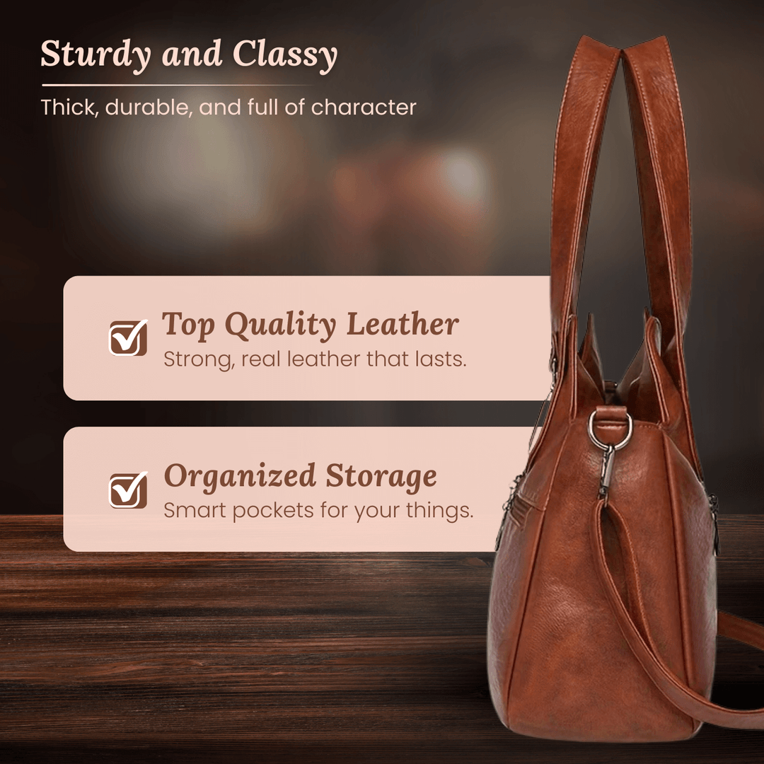 Borsa a Spalla Dual-Zip di Flavia