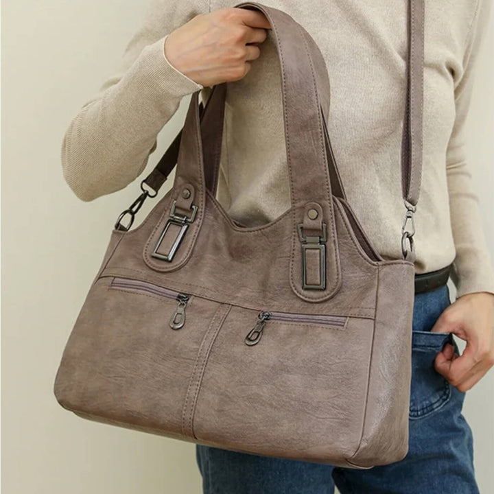 Borsa a Spalla Dual-Zip di Flavia