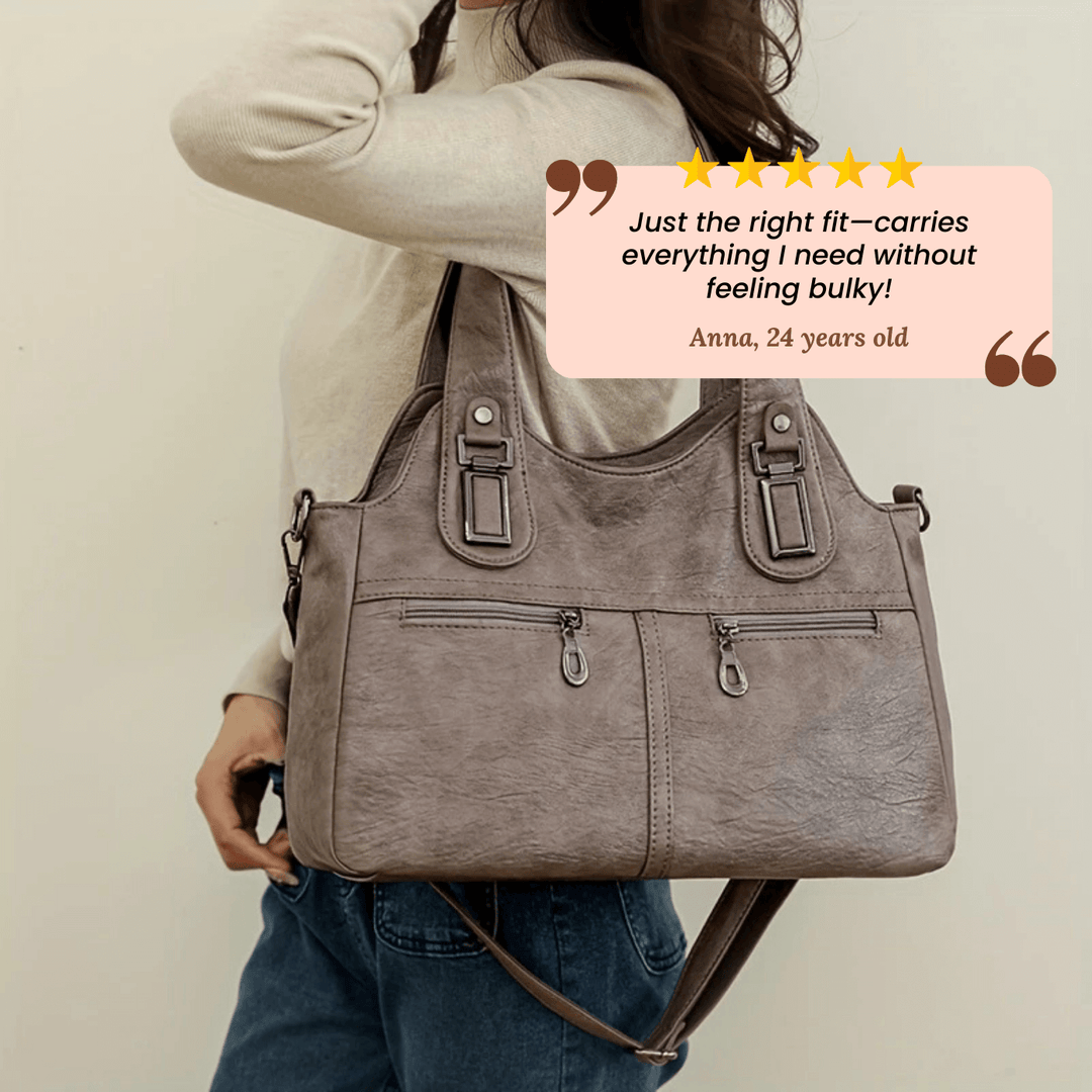 Borsa a Spalla Dual-Zip di Flavia