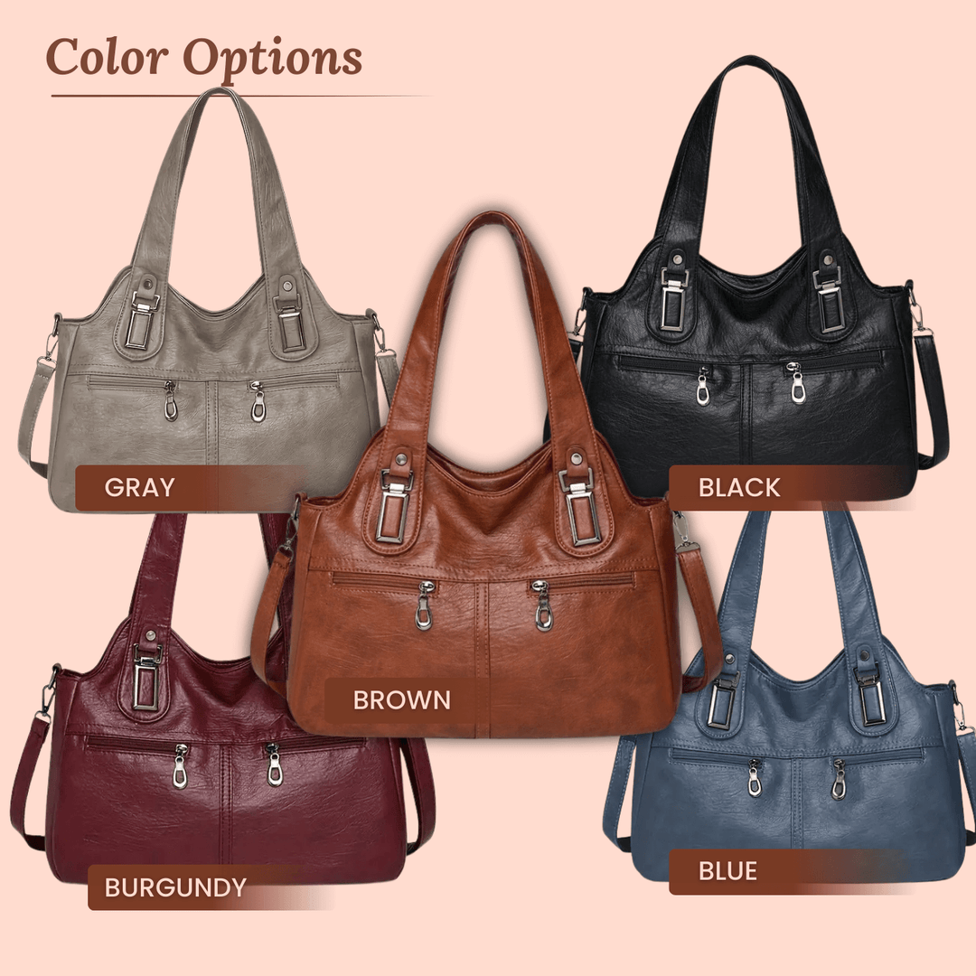 Borsa a Spalla Dual-Zip di Flavia