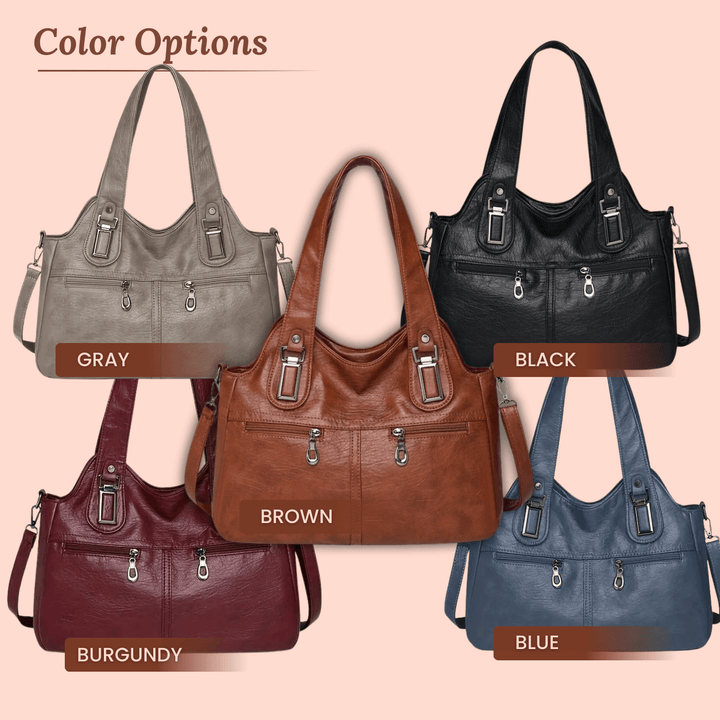 Borsa a Spalla Dual-Zip di Flavia