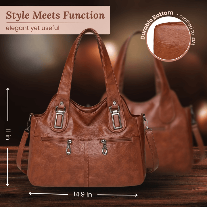 Borsa a Spalla Dual-Zip di Flavia