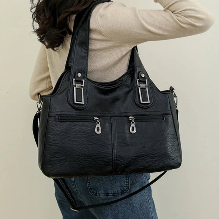 Borsa a Spalla Dual-Zip di Flavia