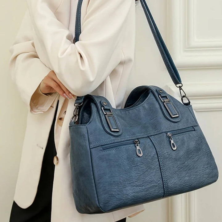 Borsa a Spalla Dual-Zip di Flavia