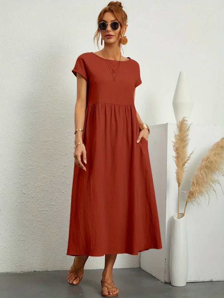 Gabrielle™ — Abito midi fluido eleganza senza tempo