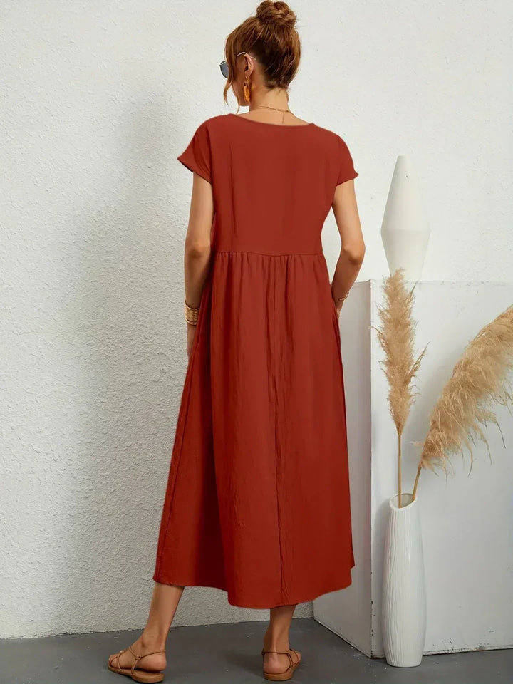 Gabrielle™ — Abito midi fluido eleganza senza tempo