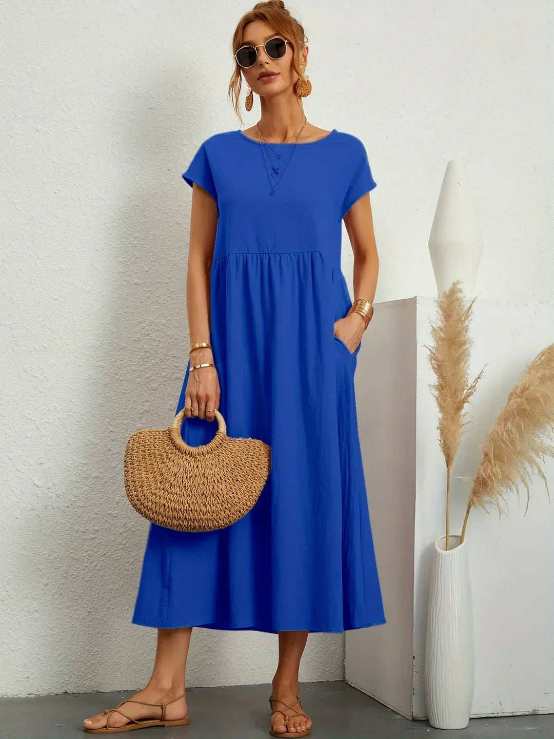 Gabrielle™ — Abito midi fluido eleganza senza tempo