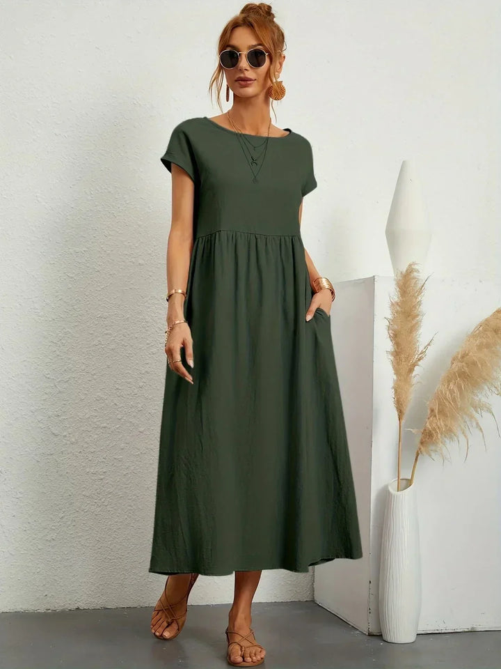 Gabrielle™ — Abito midi fluido eleganza senza tempo