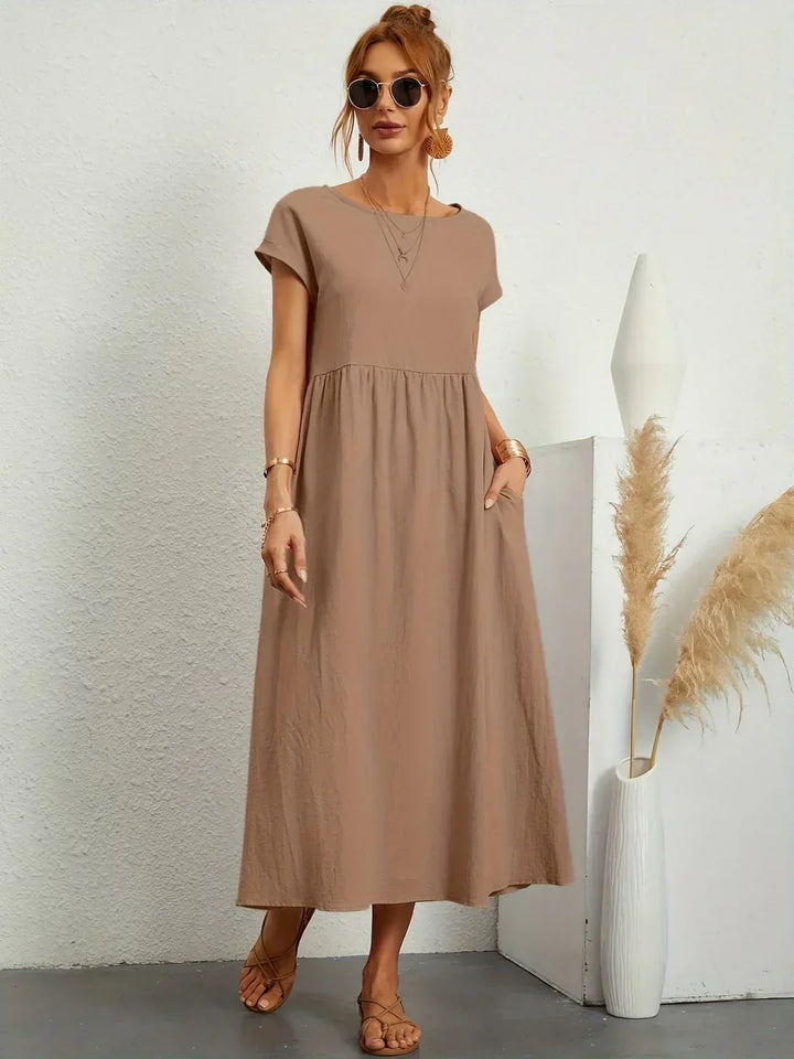 Gabrielle™ — Abito midi fluido eleganza senza tempo