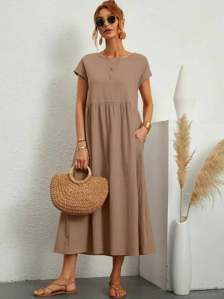 Gabrielle™ — Abito midi fluido eleganza senza tempo