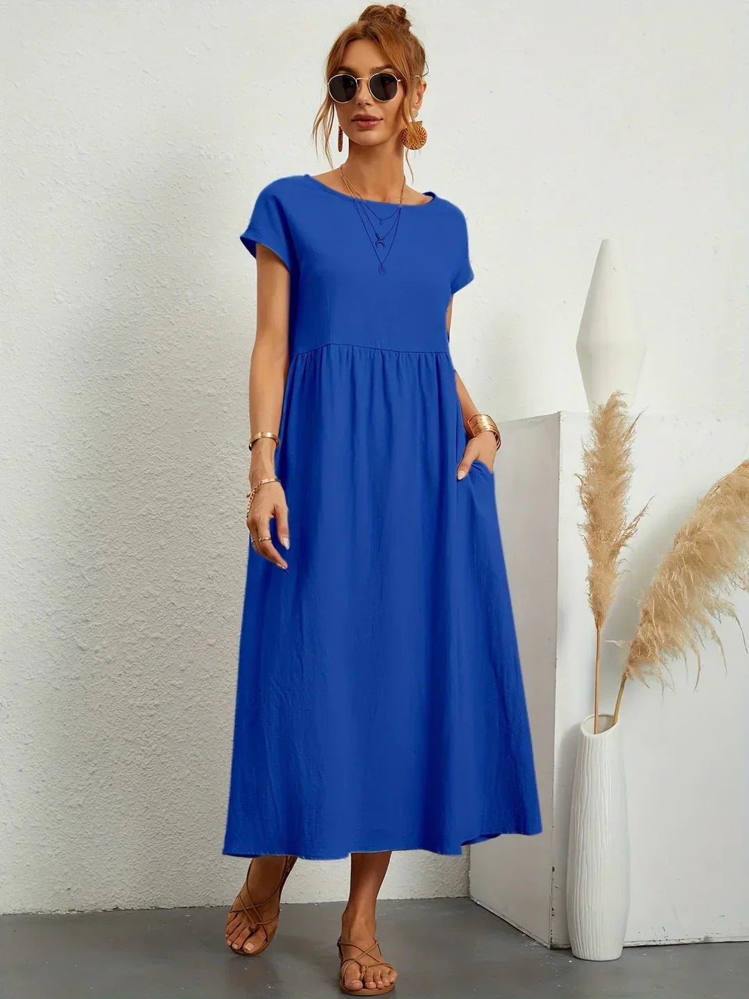 Gabrielle™ — Abito midi fluido eleganza senza tempo