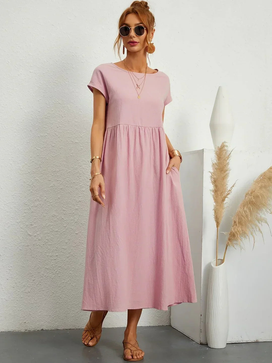 Gabrielle™ — Abito midi fluido eleganza senza tempo