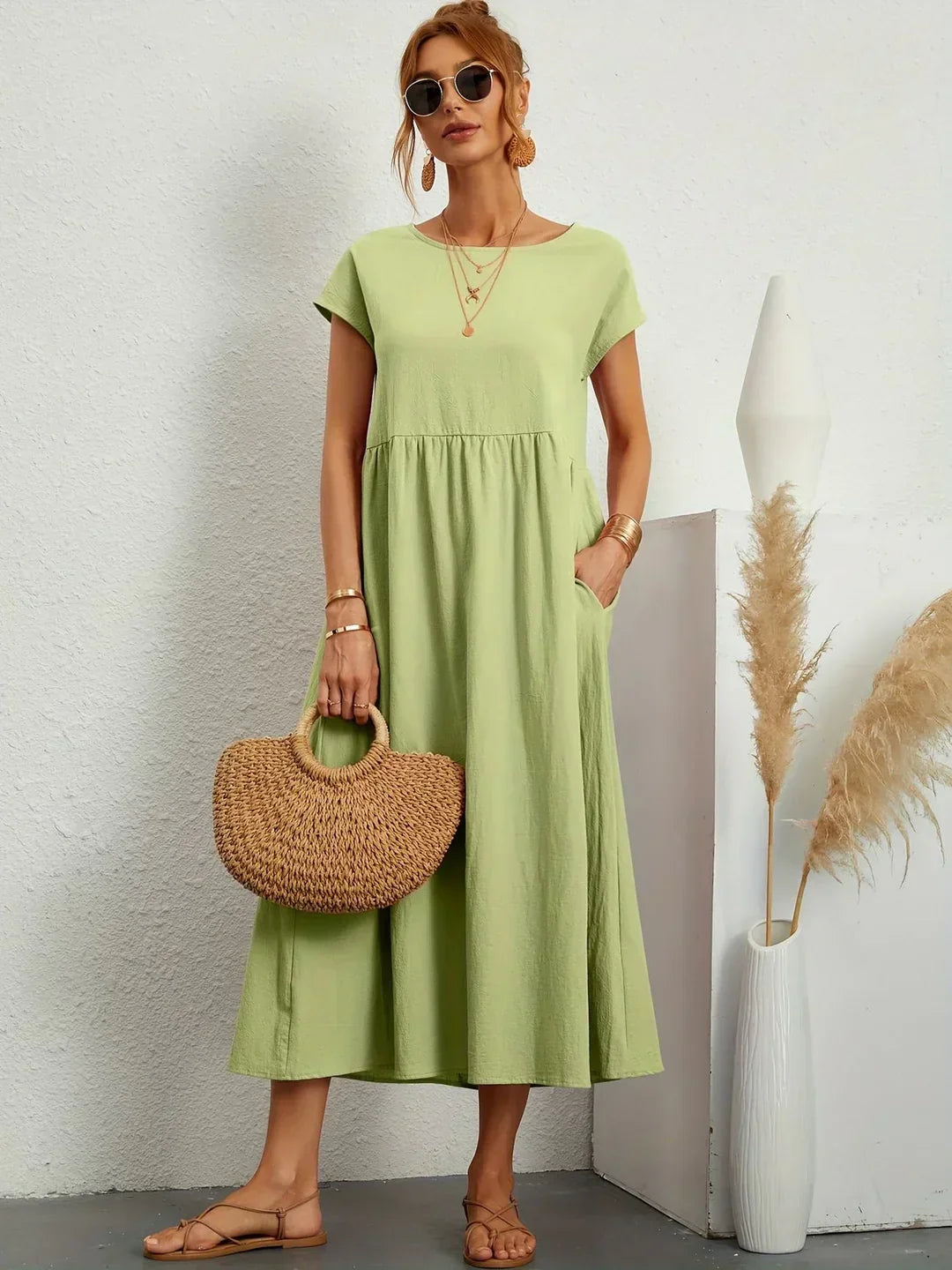 Gabrielle™ — Abito midi fluido eleganza senza tempo