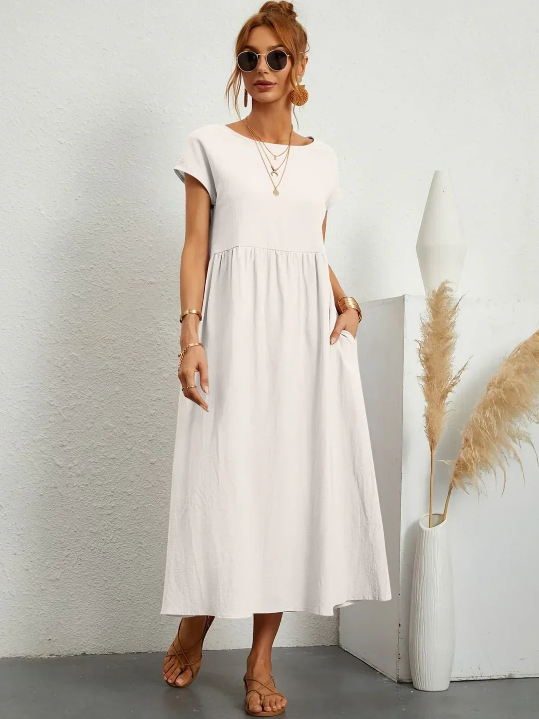 Gabrielle™ — Abito midi fluido eleganza senza tempo